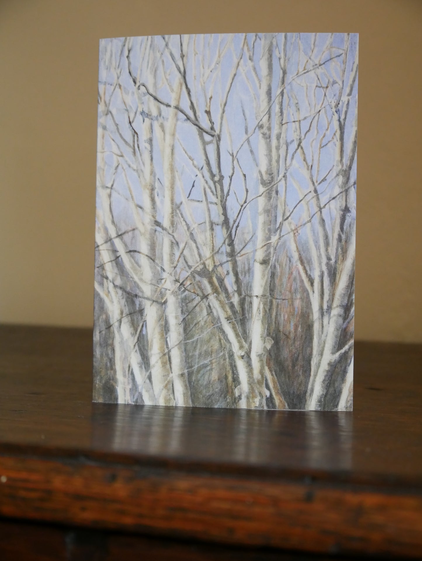 Silver Birches Greetings Card