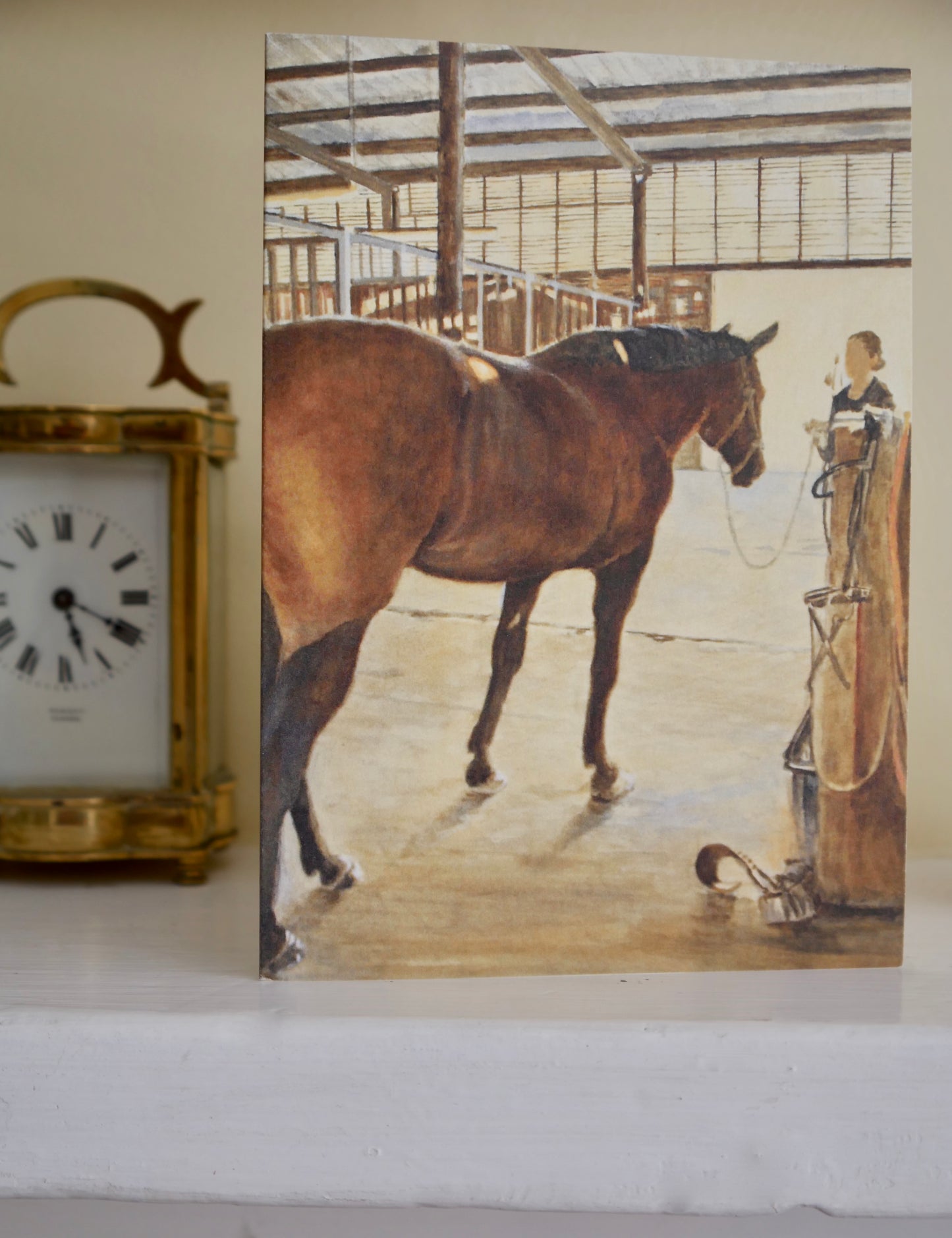 Interior, Boot Farm Stables Greetings Card