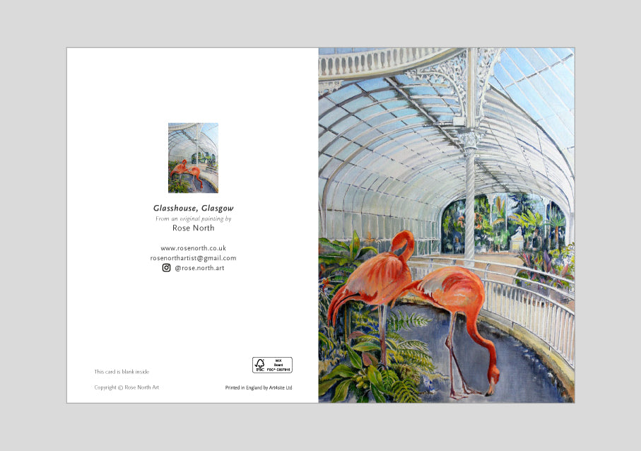 Glasshouse, Glasgow Greetings Card